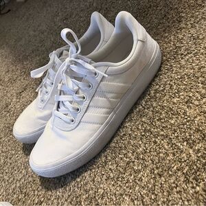 All white womens adidas